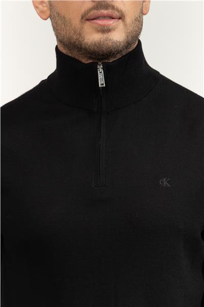 Calvin Klein LS 100% Merino Qz 14Gg Erkek Triko