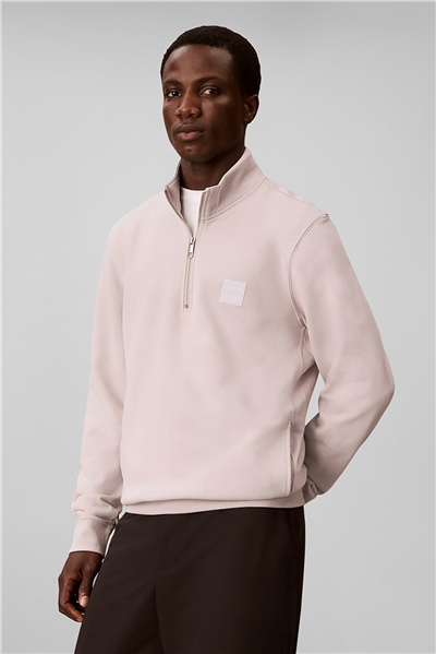 Calvin Klein Ls 350 Terry Spw Rubber Badge Qt Erkek Bisiklet Yaka Sweatshirt