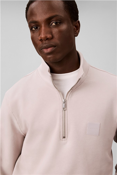 Calvin Klein Ls 350 Terry Spw Rubber Badge Qt Erkek Bisiklet Yaka Sweatshirt