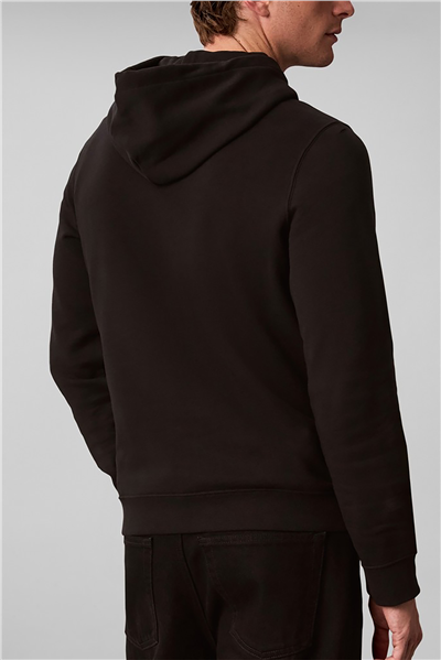 Calvin Klein Ls 350Terry Eu Clvin Box Logo Ho Erkek Bisiklet Yaka Sweatshirt Siyah