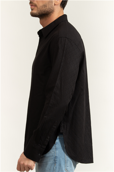 Calvin Klein LS Aop Jacquard Easy Shirt Erkek Gömlek