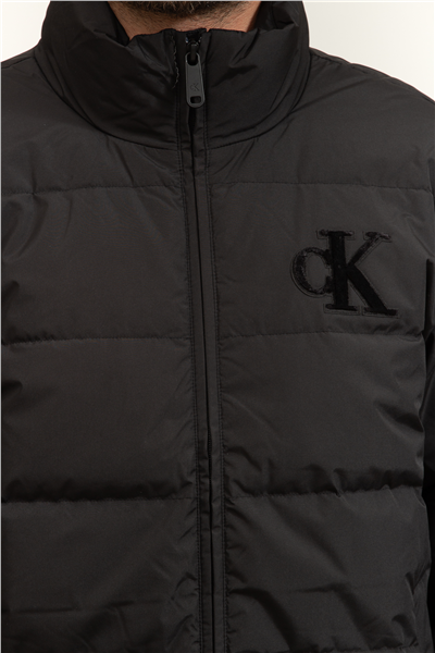 Calvin Klein LS Chenille Stand Collar Puffer Erkek Şişme Mont