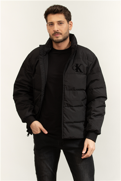Calvin Klein LS Chenille Stand Collar Puffer Erkek Şişme Mont