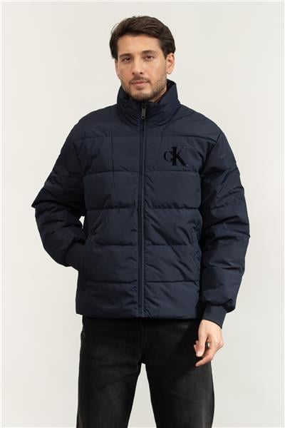 Calvin Klein LS Chenille Stand Collar Puffer Erkek Şişme Mont