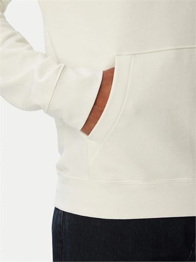 Calvin Klein Ls Cl 350Terry Script Hoodie Erkek Kapüşonlu Sweatshirt Beyaz