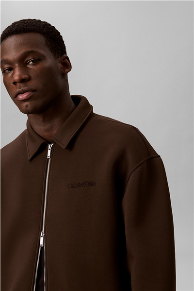Calvin Klein Ls Cooling Spacer Fz Shirt Jacke Erkek Fermuarlı Sweatshirt