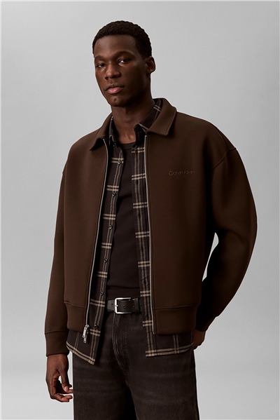 Calvin Klein Ls Cooling Spacer Fz Shirt Jacke Erkek Fermuarlı Sweatshirt