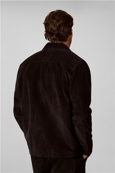 Calvin Klein Ls Corduroy Easy Overshirt Erkek Gömlek Siyah