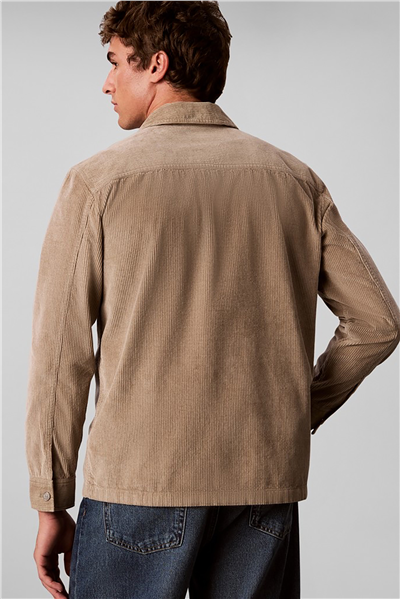 Calvin Klein Ls Corduroy Easy Overshirt Erkek Gömlek