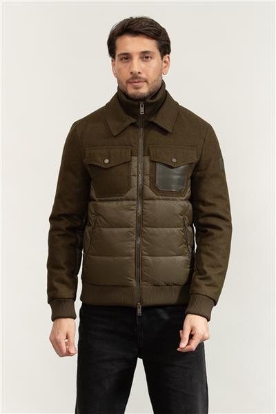 Calvin Klein Ls Corduroy Mid Wt Erkek Şişme Mont