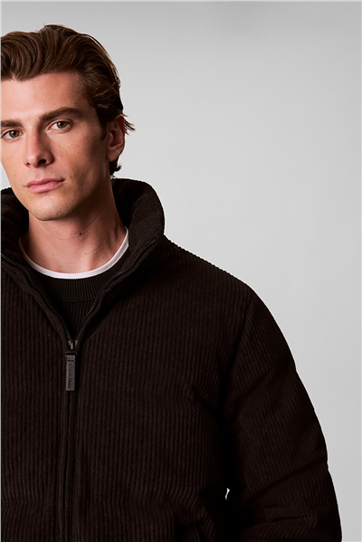 Calvin Klein Ls Corduroy Puffer Hd Down Jkt Erkek Şişme Mont Siyah