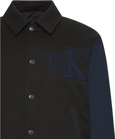 Calvin Klein Ls Cotton Nylon Varisty Bomber Erkek Mont