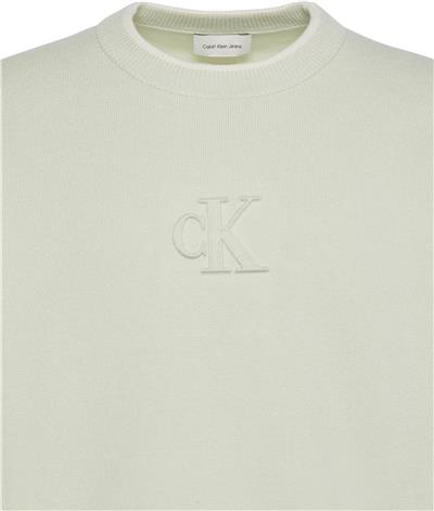 Calvin Klein Ls Embossed Logo Erkek Triko