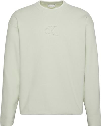 Calvin Klein Ls Embossed Logo Erkek Triko