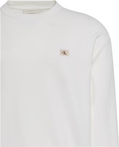 Calvin Klein Ls Eu 350Terry Badge Cn Erkek Bisiklet Yaka Sweatshirt
