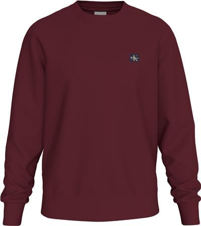 Calvin Klein Ls Eu 350Terry Badge Cn Erkek Bisiklet Yaka Sweatshirt