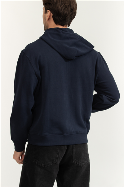 Calvin Klein LS Eu 350Terry Monogram Fz Hoodi Erkek Kapüşonlu Sweatshirt