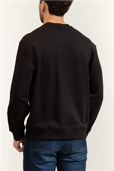Calvin Klein LS Eu 350Terry Monologo Cn Swtsh Erkek Bisiklet Yaka Sweatshirt
