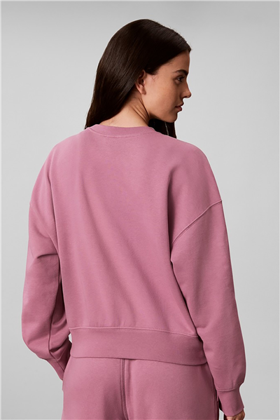 Calvin Klein Ls Feminine Logo French Terry Cr Kadın Bisiklet Yaka Sweatshirt