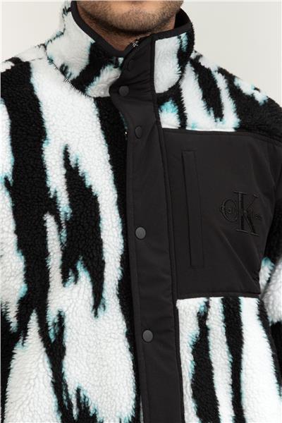 Calvin Klein Ls Jacquard 3 Sherpa Erkek Sweatshirt