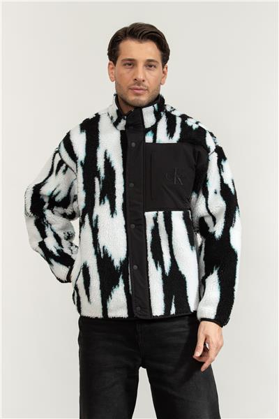 Calvin Klein Ls Jacquard 3 Sherpa Erkek Sweatshirt