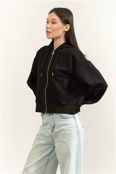 Calvin Klein Ls Monogram Terry Cr Kadın Bisiklet Yaka Sweatshirt