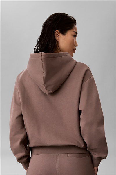 Calvin Klein Ls Monogram Terry Po Hood Kadın Kapüşonlu Sweatshirt
