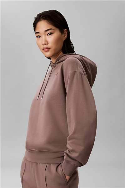 Calvin Klein Ls Monogram Terry Po Hood Kadın Kapüşonlu Sweatshirt