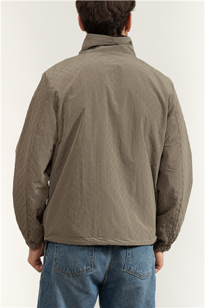 Calvin Klein LS Nylon Aop Unfilled Reversible Erkek Mont