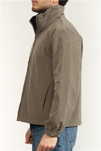 Calvin Klein LS Nylon Aop Unfilled Reversible Erkek Mont