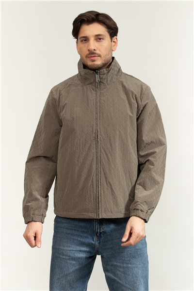 Calvin Klein LS Nylon Aop Unfilled Reversible Erkek Mont