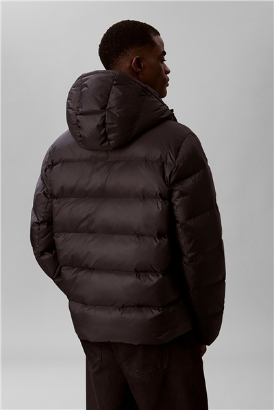 Calvin Klein Ls Nylon Colorblock Puffer Jkt Erkek Şişme Mont Siyah