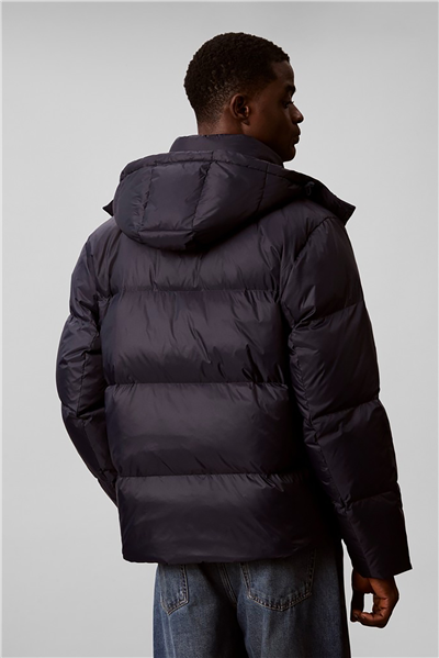 Calvin Klein Ls Nylon Detachable Hood Down Pu Erkek Mont Lacivert