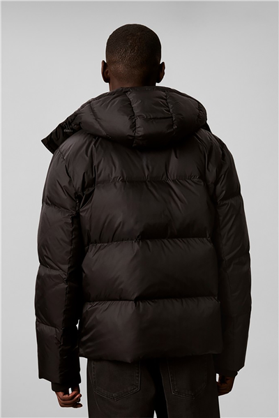 Calvin Klein Ls Nylon Detachable Hood Down Pu Erkek Mont Siyah