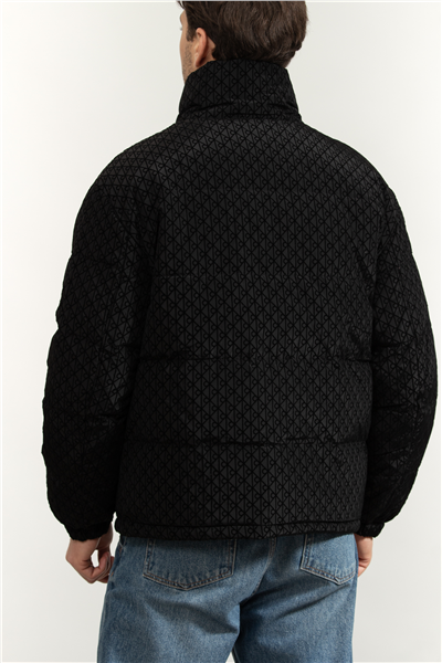 Calvin Klein LS Nylon Reversible Aop Down Puf Erkek Şişme Mont