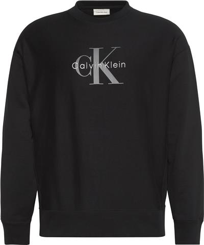 Calvin Klein Ls Premium Terry Monologo Cn Erkek Bisiklet Yaka Sweatshirt