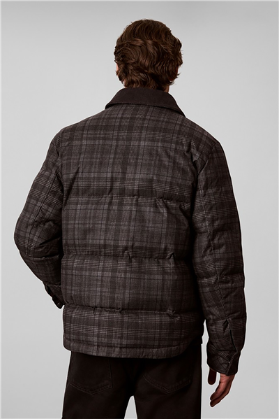 Calvin Klein Ls Printed Plaid Puffer Jkt Erkek Şişme Mont Gri