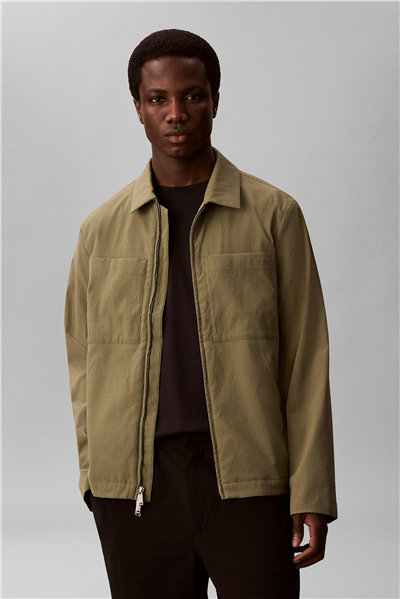Calvin Klein Ls Seersucker Blouso Erkek Mont
