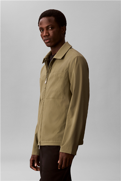 Calvin Klein Ls Seersucker Blouso Erkek Mont