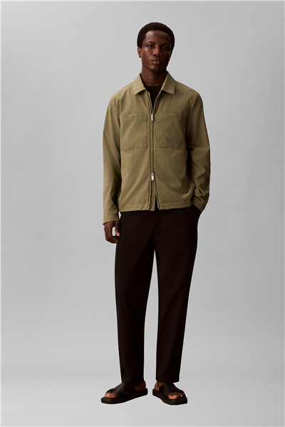 Calvin Klein Ls Seersucker Blouso Erkek Mont