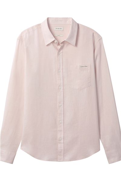 Calvin Klein Ls Sld Cas Linen Cls Erkek Keten Gömlek