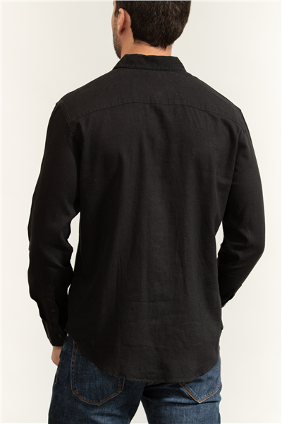 Calvin Klein Ls Sld Cas Linen Cls Erkek Keten Gömlek