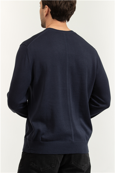 Calvin Klein LS Supima Cotton Crew 14Gg Erkek Triko