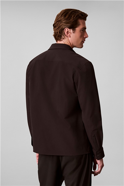 Calvin Klein Ls Tech Knit Dobby Classic Overs Erkek Gömlek Siyah