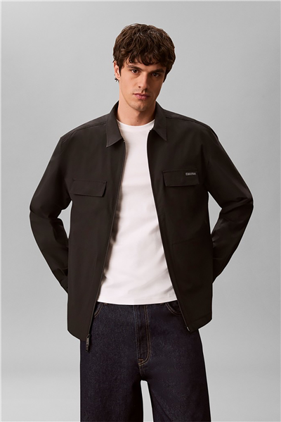 Calvin Klein Ls Tech Nylon Blouson Jkt Erkek Mont Siyah
