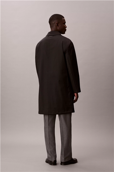 Calvin Klein LS Tech Wool Blend Car Coat Erkek Mont
