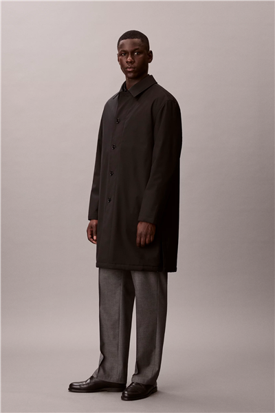 Calvin Klein LS Tech Wool Blend Car Coat Erkek Mont