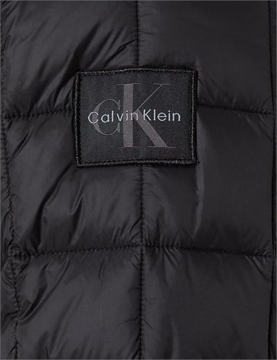 Calvin Klein Ls Ultrltwt Nylon Quilited Puffe Erkek Şişme Mont Siyah