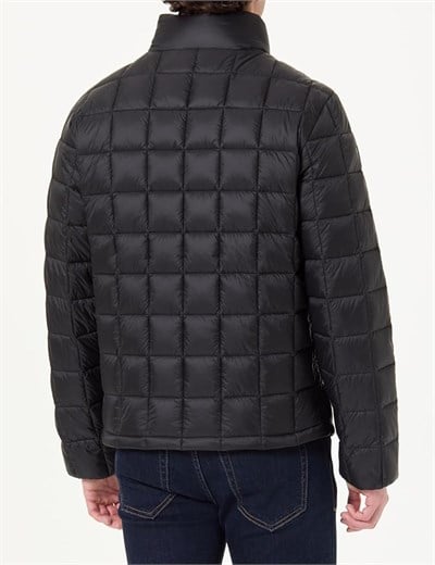 Calvin Klein Ls Ultrltwt Nylon Quilited Puffe Erkek Şişme Mont Siyah