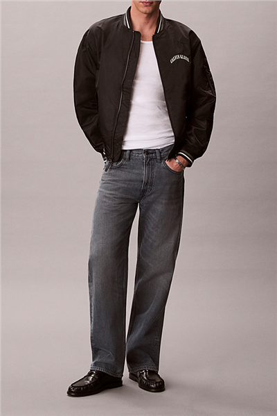 Calvin Klein Ls Unfilled Nylon Ti Erkek Mont Siyah